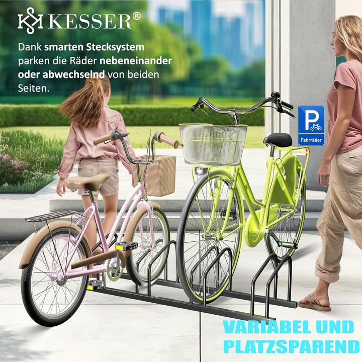Image du produit Kesser Fahrradständer für 6 Räder mit Parkschild