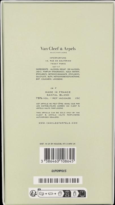 Image du produit Van Cleef and Arpels Santal Blanc (Eau de parfum, 75 ml)