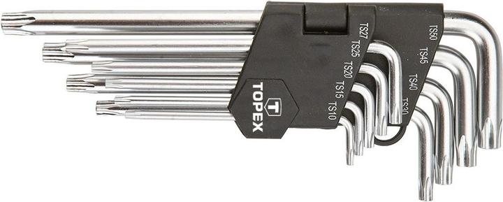 Topex Rinkinys long pentagonal wrenches for flowmeters TS10-TS50 9 pcs. (35D951)