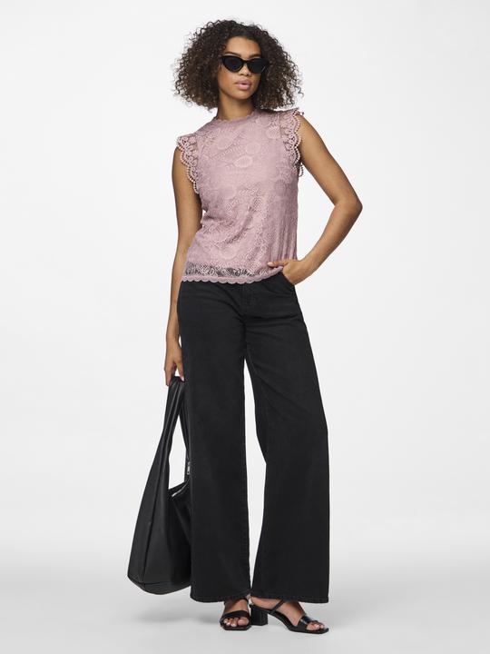 Actual product image Pieces Pcolline Sl Lace Top Noos (S)