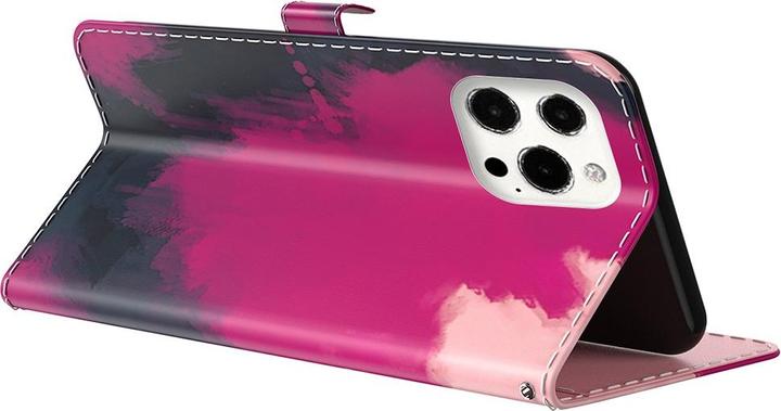 Produktbild Art iPhone 13 Pro Buch Etui Tasche mit Kartenfach Pink (Apple iPhone 13 Pro)