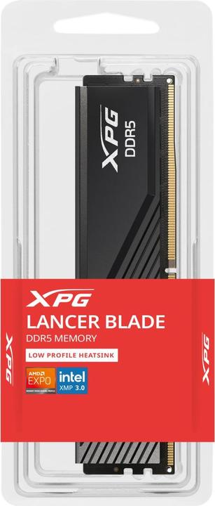 Immagine prodotto Adata DIMM 32 GB DDR5-6000 (nero, AX5U6000C3032G-SLABBK, Lancer Blade, INTEL XMP, AMD EXPO) (1 x 32GB, 6000 MHz, RAM DDR5, DIMM)