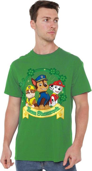 Actual product image Paw Patrol Mens Shamrock St Patricks Day T-Shirt (M)