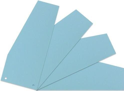 Niceday Trennstreifen Office Depot Blanko 10,5 x 24 cm Blau Manilakarton