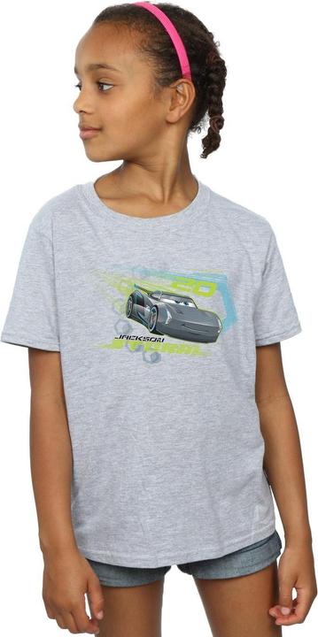 Actual product image Disney Girls Cars Jackson Storm Cotton T-Shirt (152, 158)