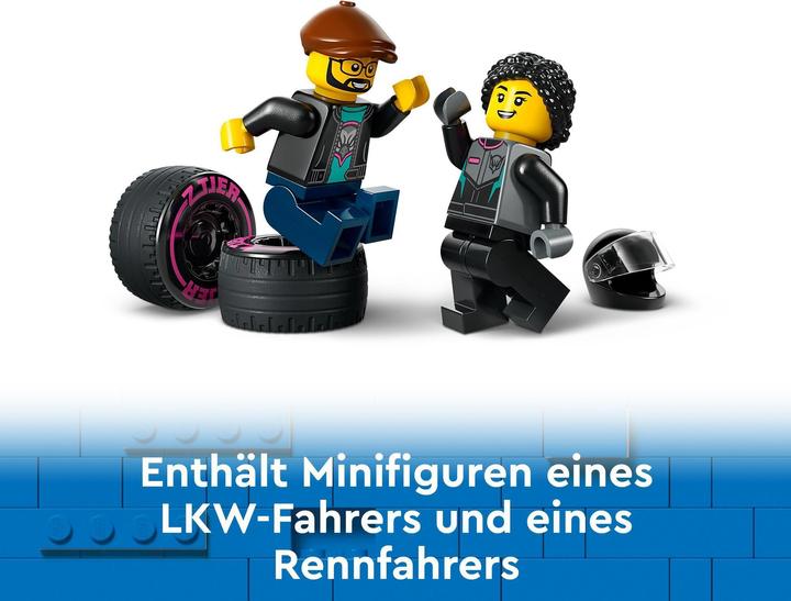 Immagine prodotto LEGO Trasportatore di auto con auto da corsa (60406, LEGO City)