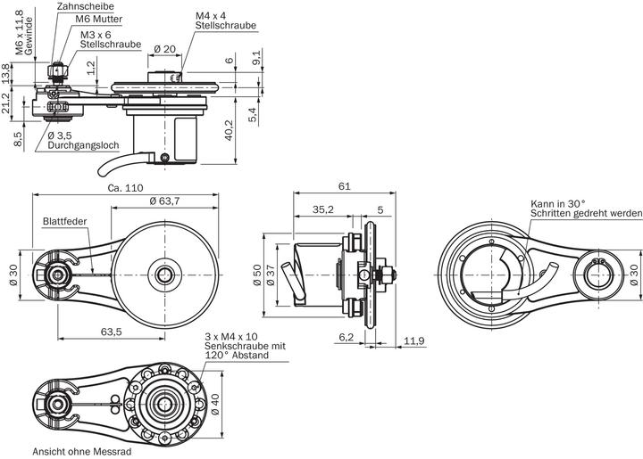 Actual product image Sick Measuring wheel encoder