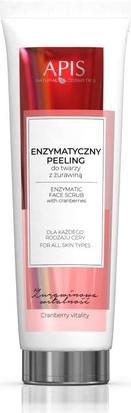 Apis Natural Cosmetics Apis Cranberry Vitality Gommage enzymatique pour le visage aux cranberries 100Ml (Lait nettoyant, 100 ml)