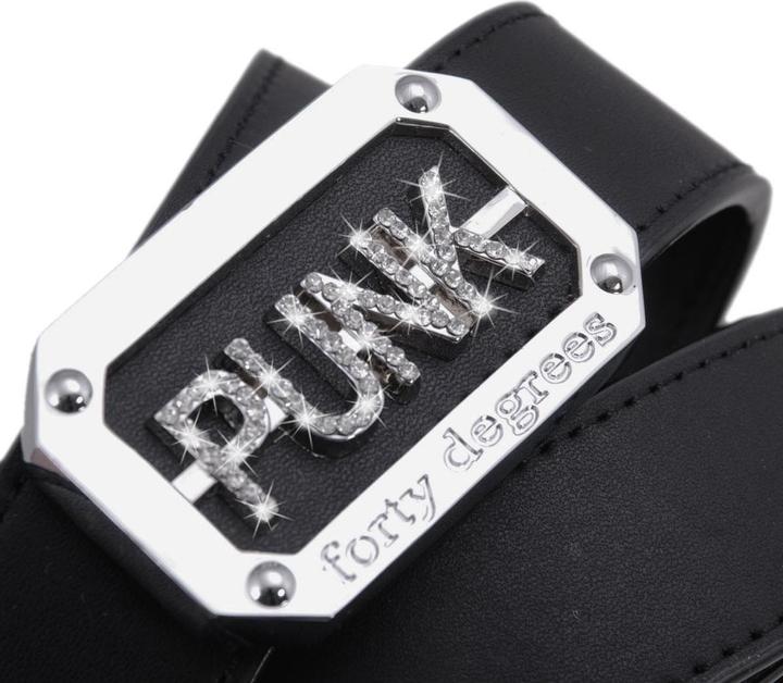 Produktbild Forty Gürtel mit silberner "PUNK" Schnalle (115)