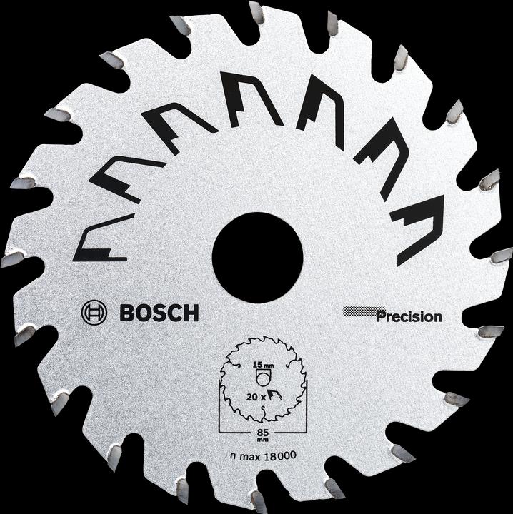 Produktbild Bosch Zubehör Kreissägeblatt Precision 85 x 15 x 1,1 mm, 20