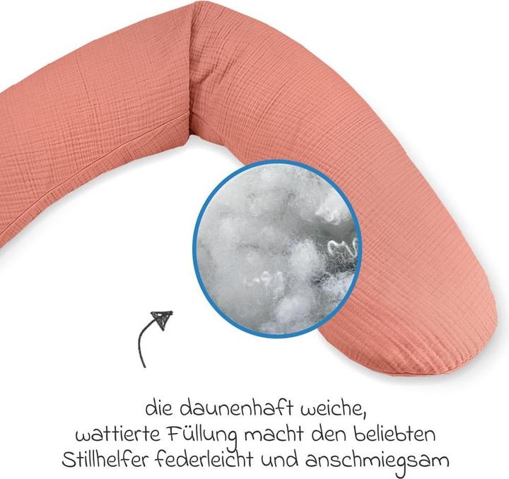 Produktbild Theraline Stillkissen "Das Original" mit Polyester Hohlfaser Füllung inkl. Bezug 190 cm (40 cm)