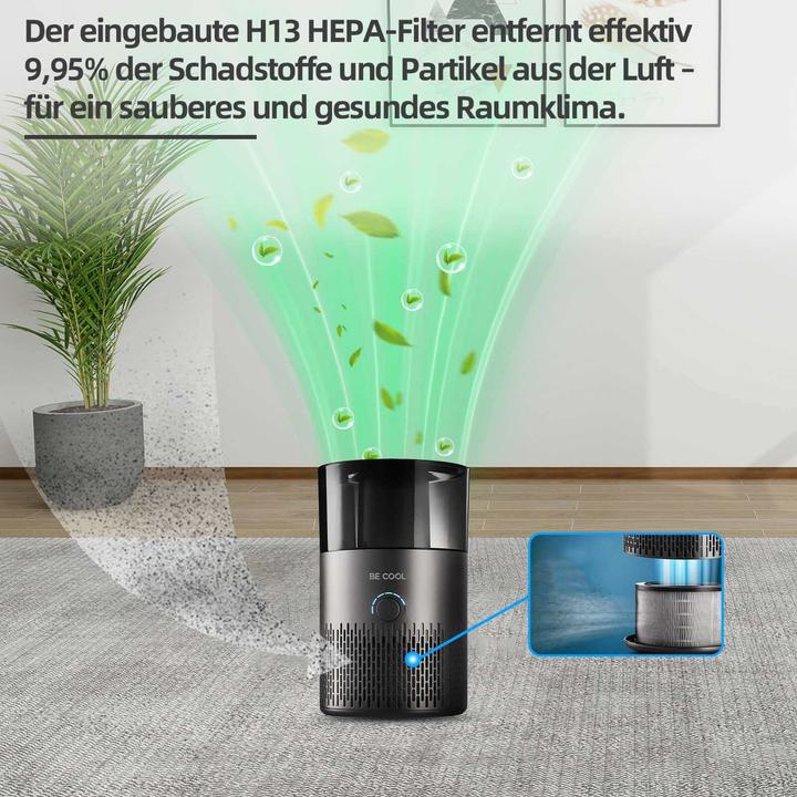 Image du produit Be Cool BE COOL Humidificateur et purificateur d'air avec filtre Hepa 13 (50 m²)
