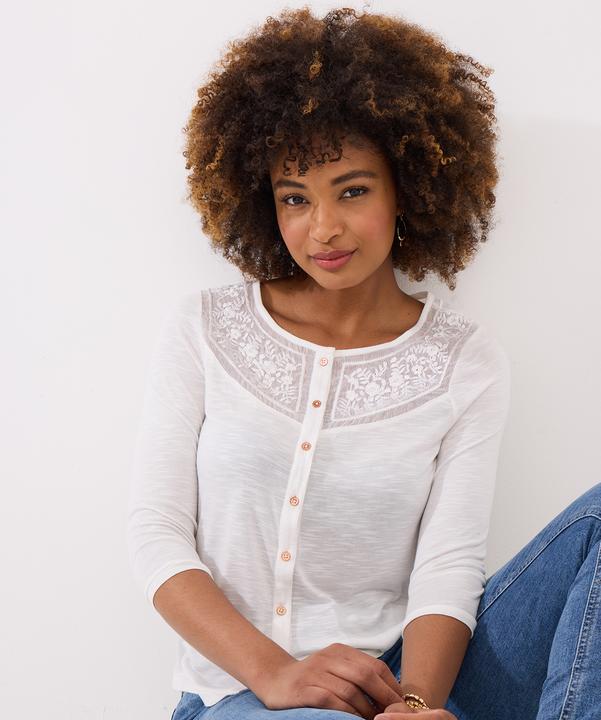 Produktbild Joe Browns Lace Panel Button Down Jersey Top (8)