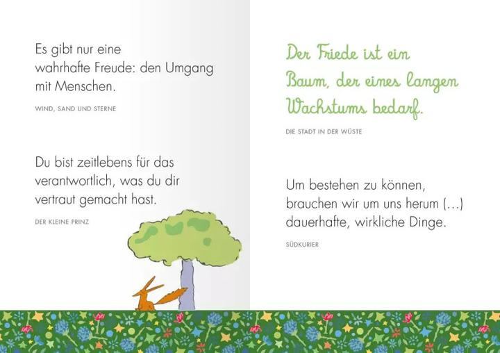 Produktbild Man sieht nur mit dem Herzen gut (Deutsch, Antoine de Saint-Exupéry, 2021)