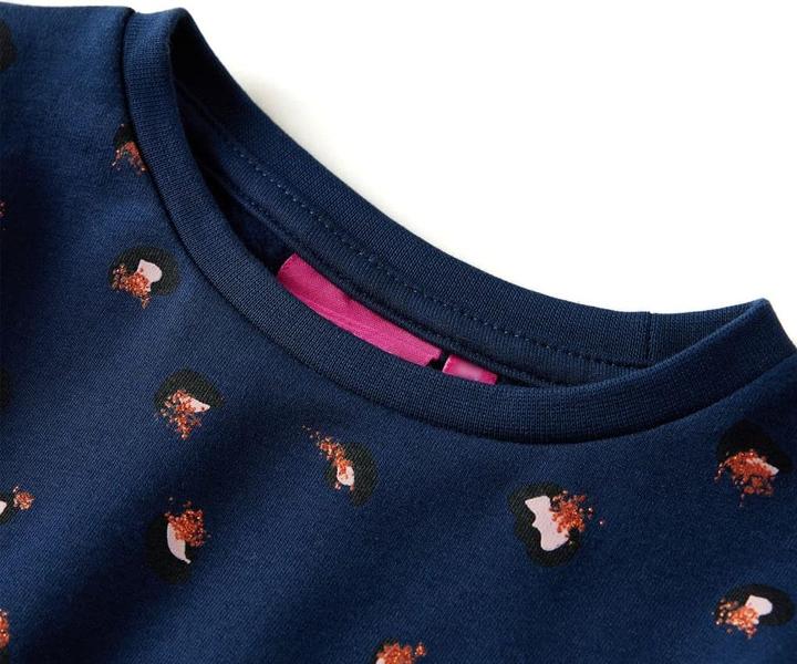 Immagine prodotto VidaXL Abito da bambino con maniche lunghe blu navy 104,Materiale: 95 (104)