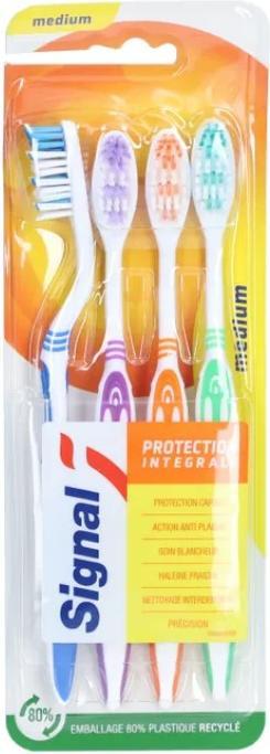 Image du produit Signal Brosse à dents Professional medium 4 pièces (4 x)