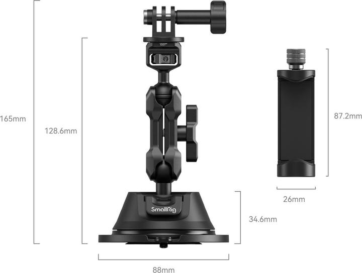 Actual product image SmallRig Suction Cup Mount SC-1K (Universal)