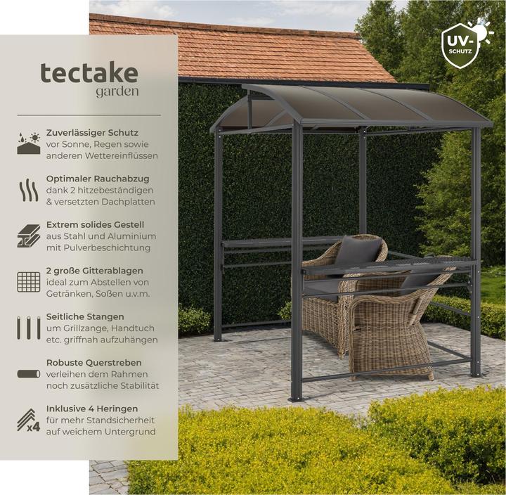 Produktbild tectake Grillpavillon Asado (240 cm, 150 cm)