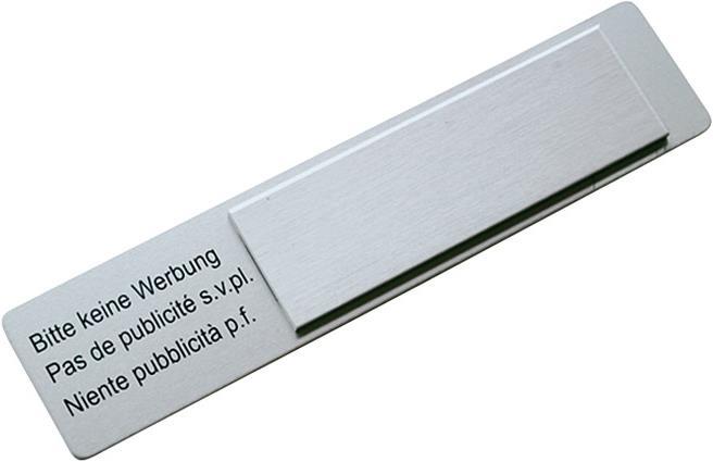 Actual product image Huber Sign "No advertising please"