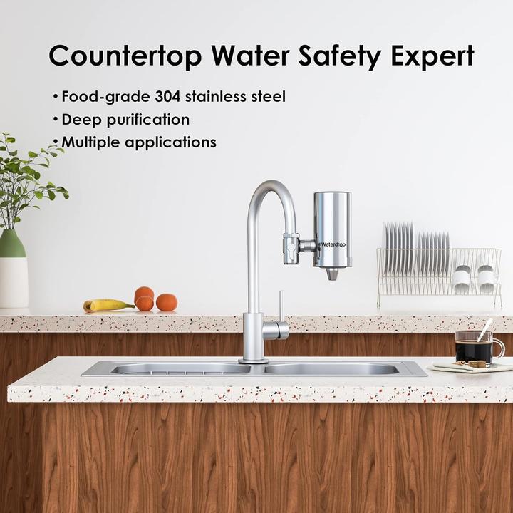 Actual product image Waterdrop Wasserfilter Wasserhahn-System (Rostfreier Stahl)