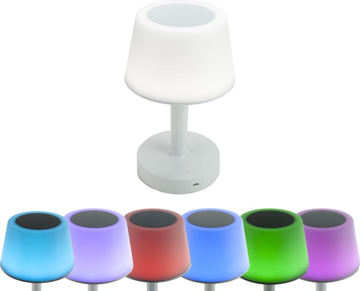 Actual product image Novidarte LED lamp with built-in Bluetooth speaker (200 lm)