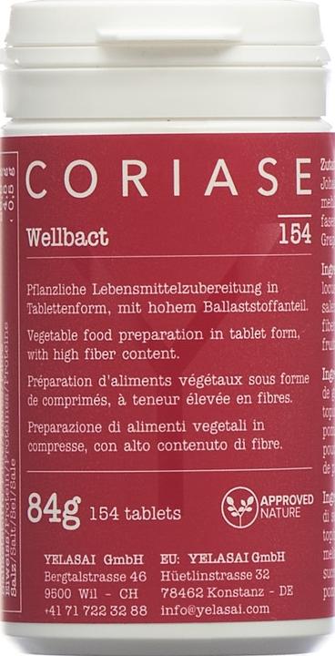 Produktbild Coriase Wellbact Tabl (154 Stück, Tabletten, 101 g)