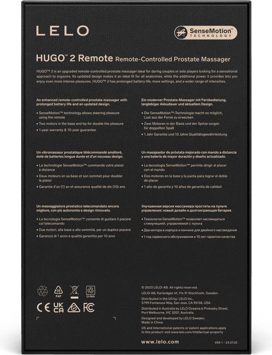 Actual product image LELO Hugo 2 Remote