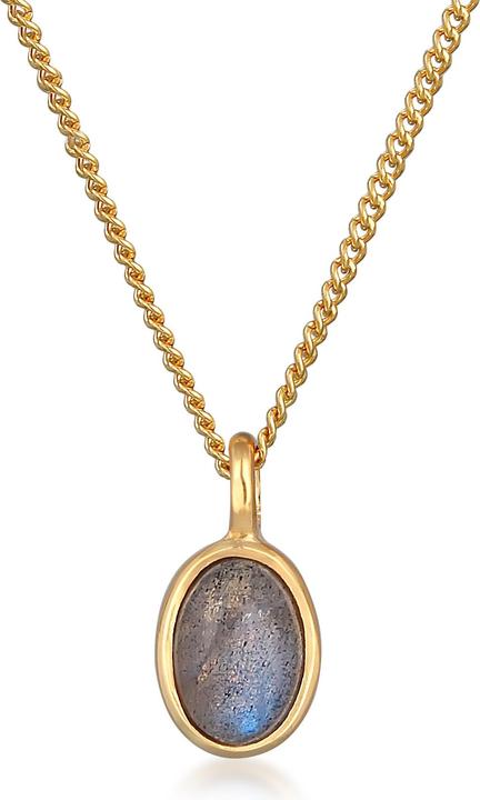 Produktbild Elli Edelsteinkette (375 Gelbgold, Labradorit, 42 cm)