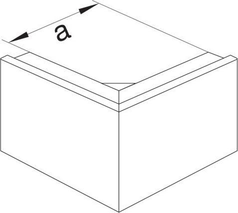 Actual product image Hager TEH L87627035 Outside corner basic profile FB 80x130mm light grey