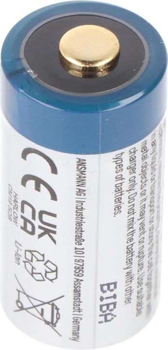 Actual product image Fenix Battery CR123 A 4 pieces and LCD fast charger (4 pcs., CR123A, 760 mAh, Rechargeable battery)