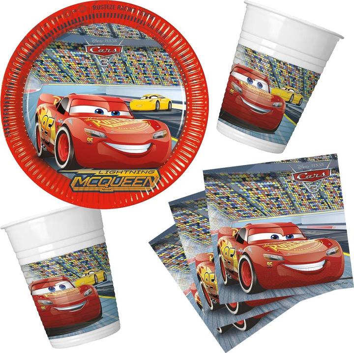 Actual product image Sombo Cars Party-Set – 36-teiliges Set mit Lightning McQueen
