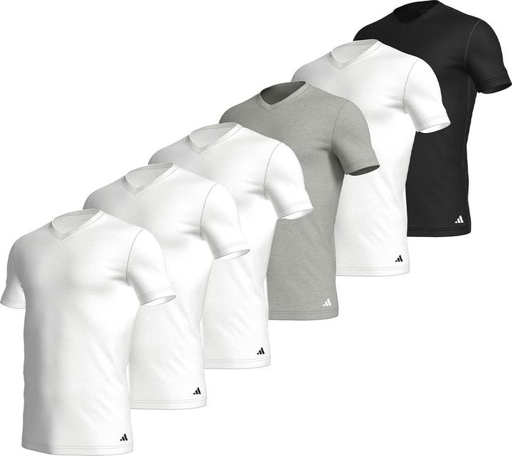 Produktbild adidas 6er Pack Active Core Cotton Unterhemd / Shirt Kurzarm (XL)