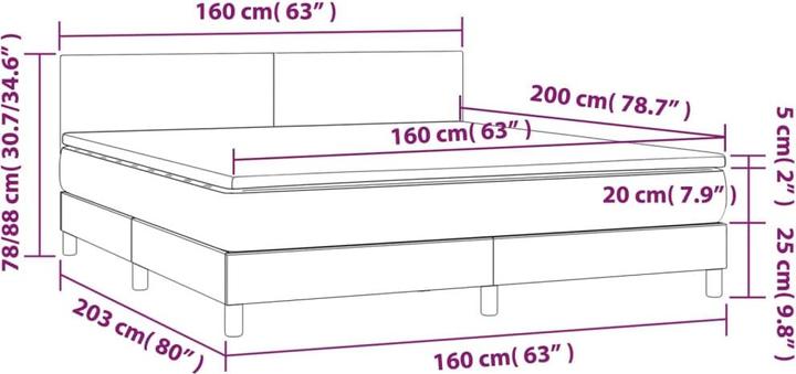 Produktbild VidaXL Jace (160 x 200 cm, 160 x 200 cm)