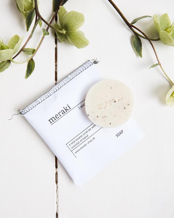 Actual product image Meraki Sesame Scrub (Hard soap)