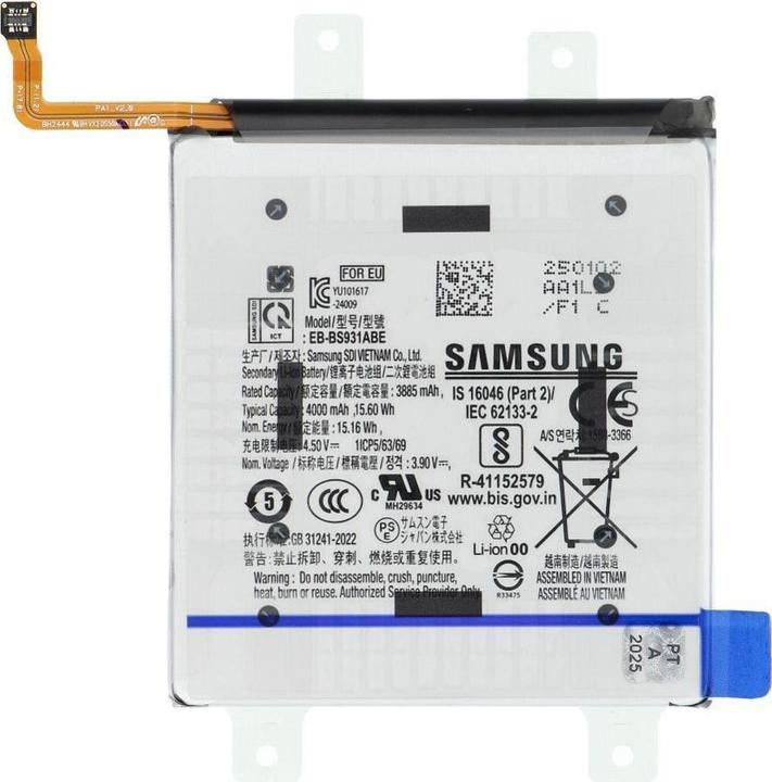 Actual product image Samsung Battery ServicePack BatteryEB-BS931ABE for S25 S931B