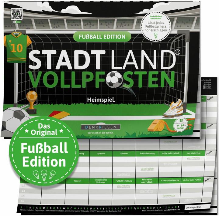 Produktbild Denkriesen STADT LAND VOLLPFOSTEN® A4 - FUSSBALL EDITION "Heimspiel" (Deutsch)