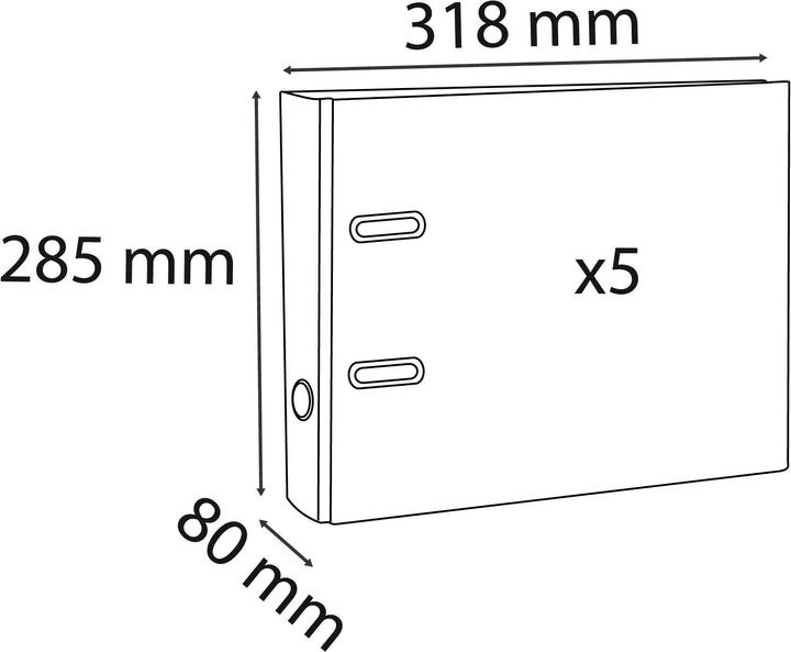 Actual product image Exacompta Folder (A4, 80 mm, 1 Piece)