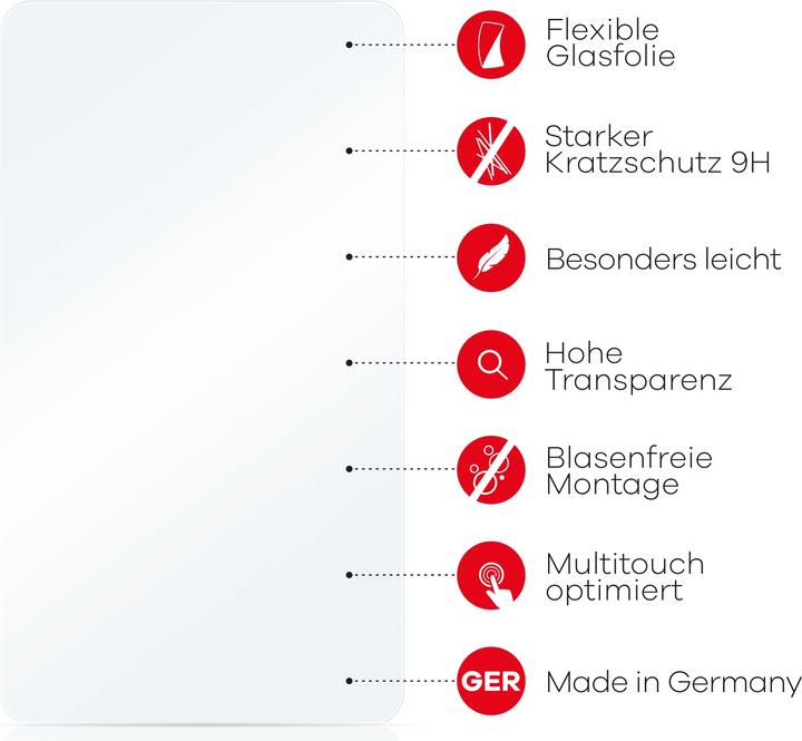Produktbild upscreen Schutzglas Schutzfolie Displayschutz Display Schutz Glas Folie klar (1 Stück, Samsung Galaxy A26)