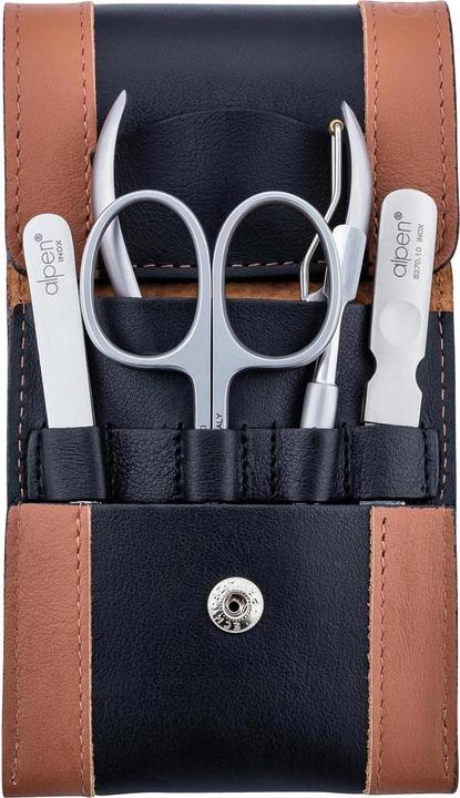 Produktbild Alpen Maniküre-Set 5-teilig, rostfrei, Lederetui