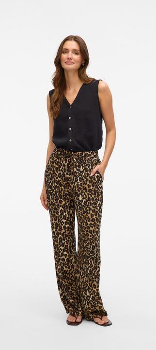 Actual product image Vero Moda VMJESMILO Mid-rise waist trousers Wide leg trousers (M)