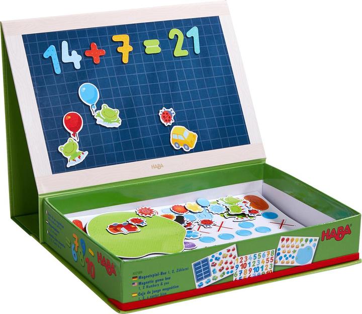 Image du produit Haba Boîte de jeu magnétique 1, 2, compteur (Allemand, Anglais, Espagnol)
