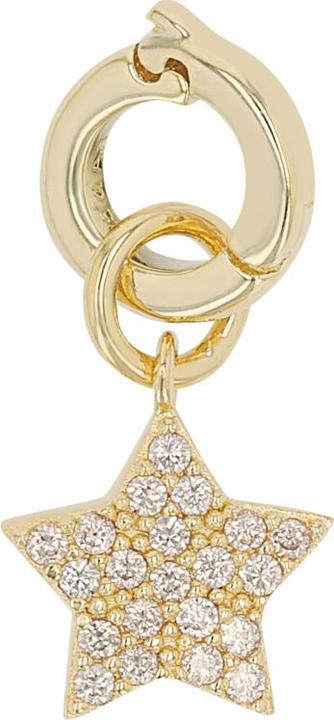 Actual product image Amor charms for ladies, 925 Sterling silver, zirconia synth. | star (Silver 925)
