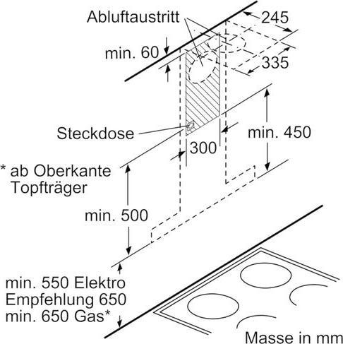 Produktbild Bosch Hausgeräte DWB98JQ50 (Wandhaube)