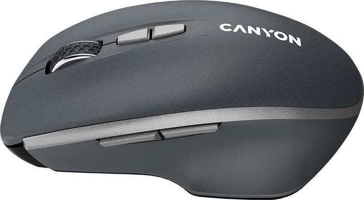 Actual product image Canyon Wireless Optical Mouse with Blue Led Sensor MW-21, with 7 Buttons, Dark Gray (Wireless)