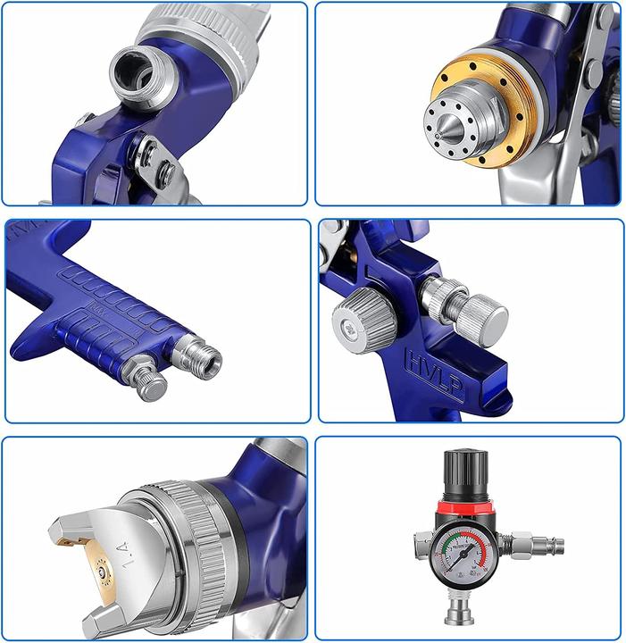 Actual product image Kktect HVLP-Lackierpistole