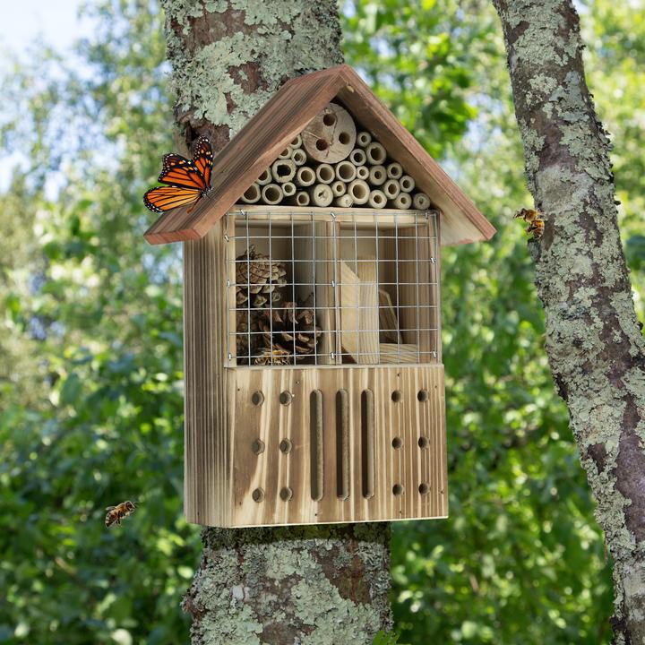 Actual product image Relaxdays Insect hotel (Butterflies, Wild bees, Digger wasps)