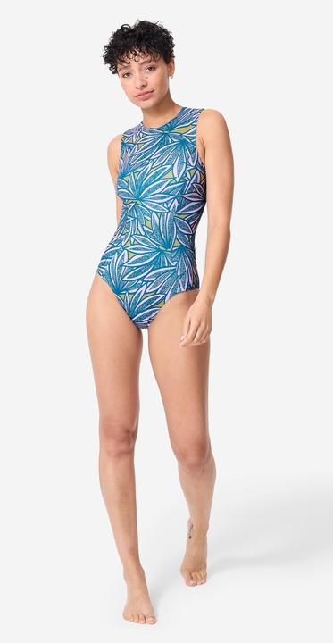 Image du produit Olaian Maillot de bain de surf 1 pièce Femme - Carla bleu et violet (42)