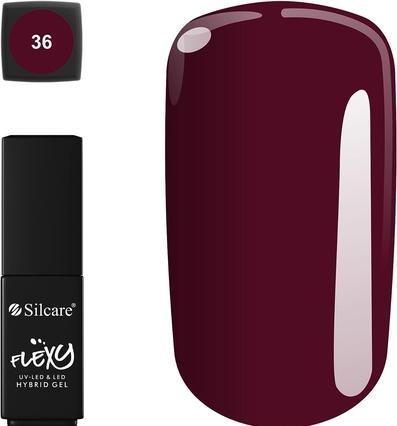 Silcare Flexy Hybrid Gel Hybrid Lacquer 36 4.5G (Purple, Gel-Effekt Nagellack)