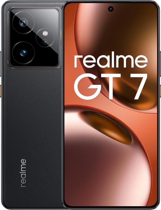 Produktbild realme GT 7 5G Dual Sim 12GB RAM 512GB - Black (512 GB, IceSense Black, 6.78", Dual SIM, 50 Mpx, 5G)