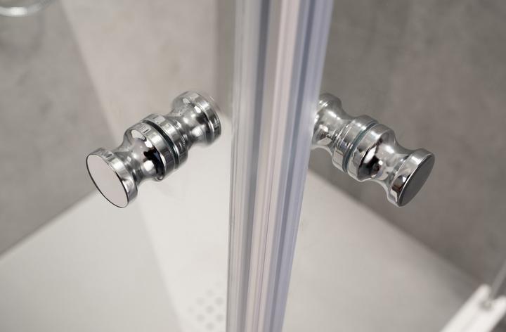 Actual product image Dusbad Shower enclosure / shower enclosure Vital 2 two-part swing door left, side panel right (75 cm, 75 cm)